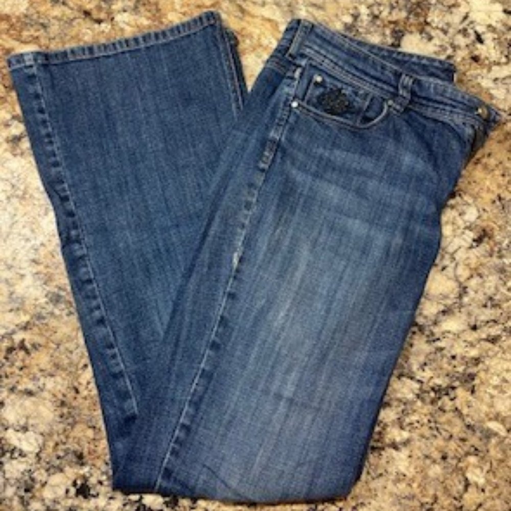 White House Black Market Jeans Bootcut Blanc